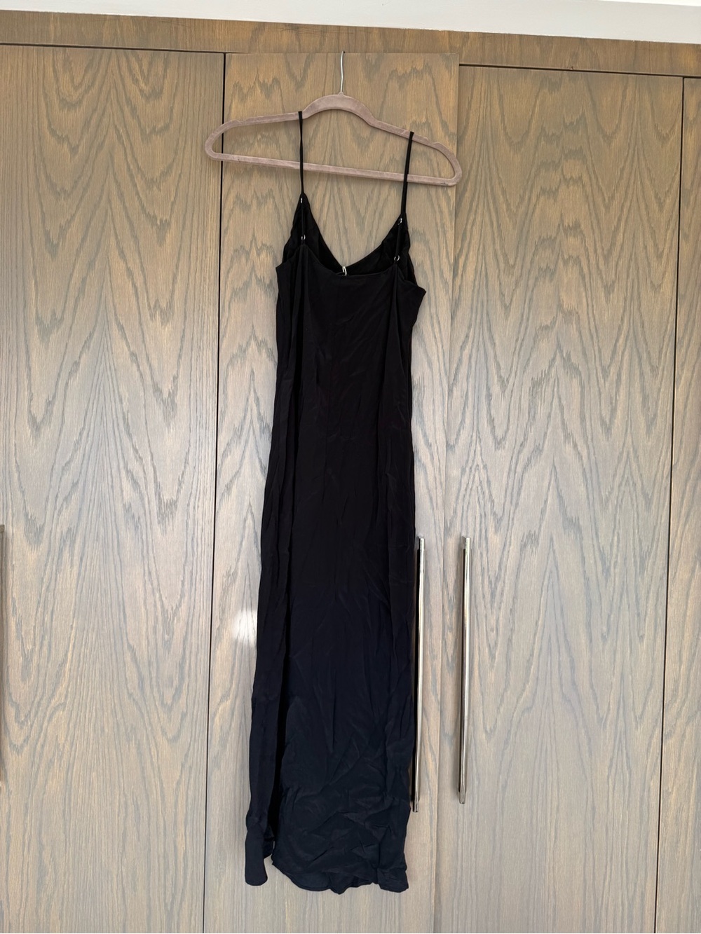 Mango Black Maxi Slip Dress